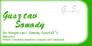 gusztav somody business card